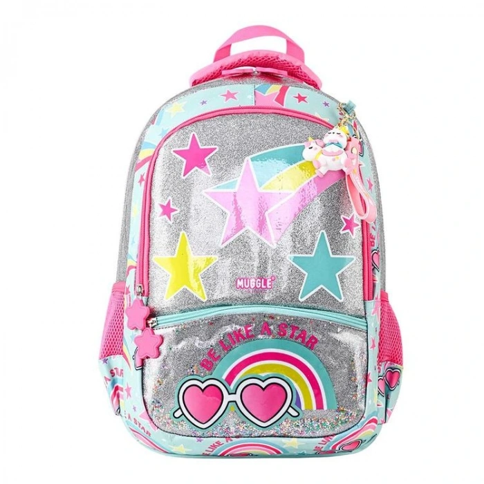 MUGGLE MU-5713 BE LIKE A STAR 3 BÖLMELİ SIRT ÇANTASI