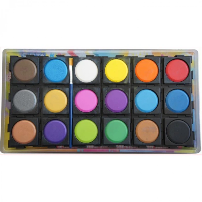 GIPTA K5040 SULU BOYA-TAK ÇIKART TABLET 45MM- 18 RENK