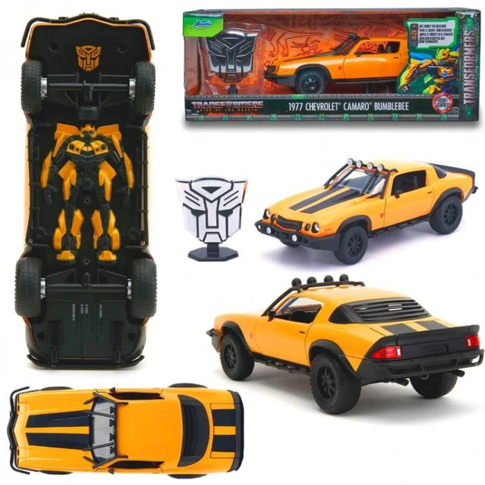 SİMBA JADA 3115010 TRANSFORMES 1:24 CHEVROLET CAMARO BUMBLEBEE DIE CAST METAL ARABA 8+