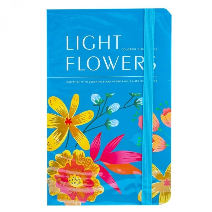 MİKRO A6-07 LIGHT FLOWERS DESENLİ A6 NOT DEFTERİ ÇİZGİLİ 80YP