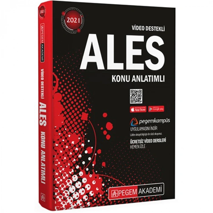 PEGEM 2021 ALES KONU ANLATIMLI TÜM ADAYLAR İÇİN TEK KİTAP (VİDEO DESTEKLİ)