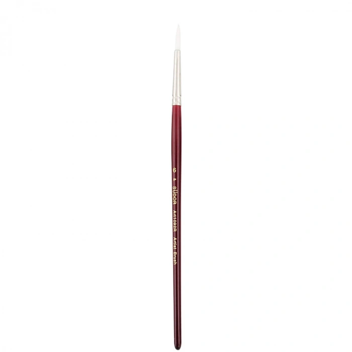 SÜDOR SF1092R SENTETİK BEYAZ SULUBOYA FIRÇA  NO:6