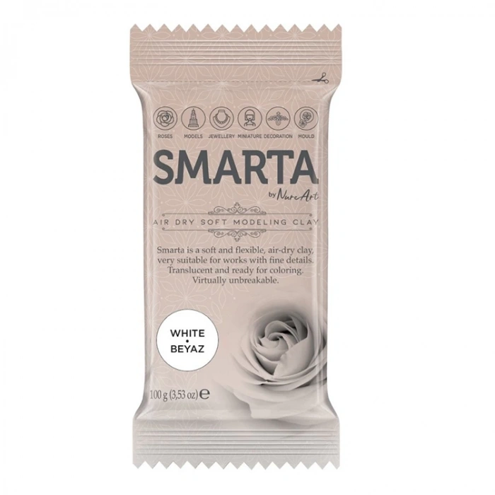 SMARTA MODELLEME KİL HAMURU 100 GR NO:06 BEYAZ (WHITE)
