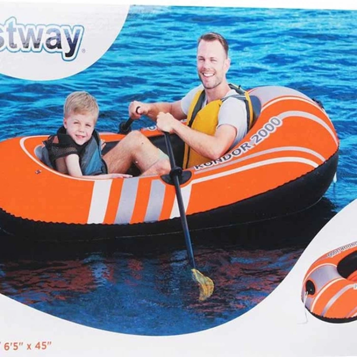 KZL- BW61062 ŞİŞME BOT+ POMPA + KÜREK 2 KİŞİLİK 190x114 cm