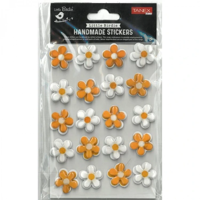 TANEX HANDMADE TNX-28013 DEKORATİF ETİKETLER - SİLİKON ÇİÇEKLER SERİSİ STICKER - TEKLİ