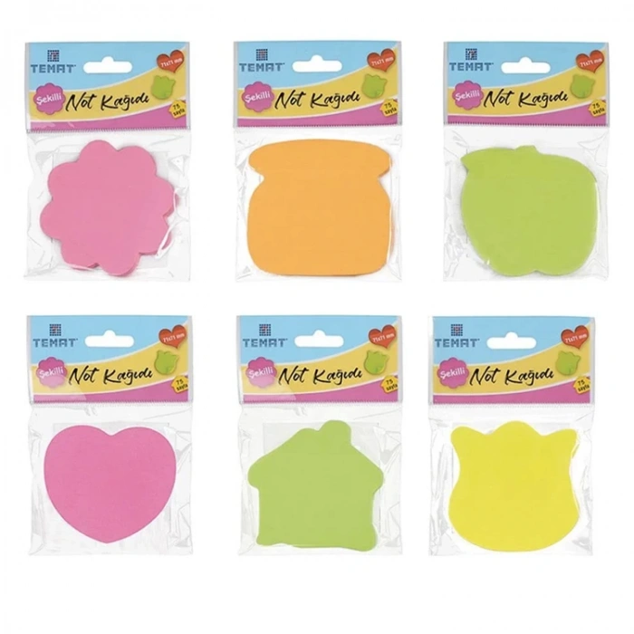 TEMAT 282295 71X71 ŞEKİLLİ NOT KAĞIDI