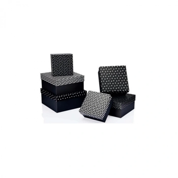 GIPTA STUDIO KARE HEDİYE KUTUSU BX7563 E 225x225x110mm - TEKLİ