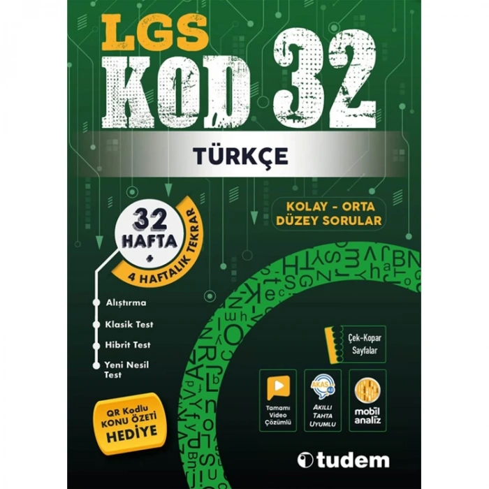 TUDEM 8. SINIF LGS KOD32 TÜRKÇE