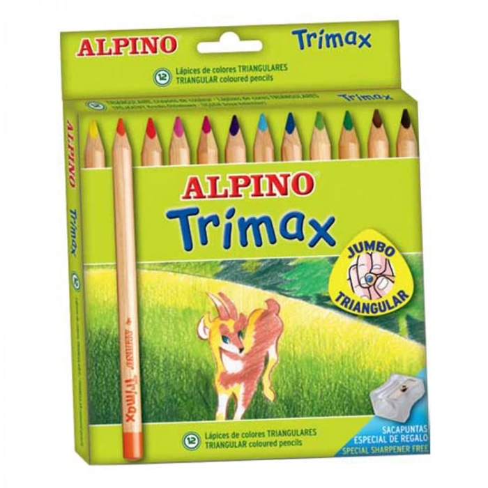 ALPİNO TRİMAX JUMBO KURU BOYA 12Lİ