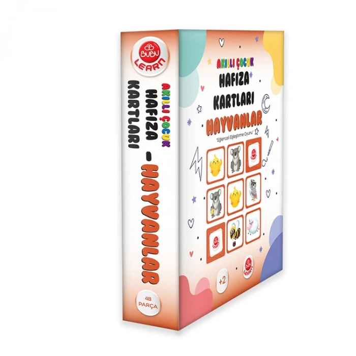 BU-BU AKILLI ÇOCUK HAFIZA KARTI HAYVANLAR BUBU-LRN009