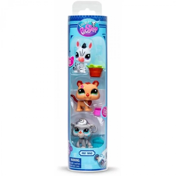 HASBRO 25624ES-597 LITTLES PET SHOP S2 3LÜ TÜP PAKET MİNİŞLER