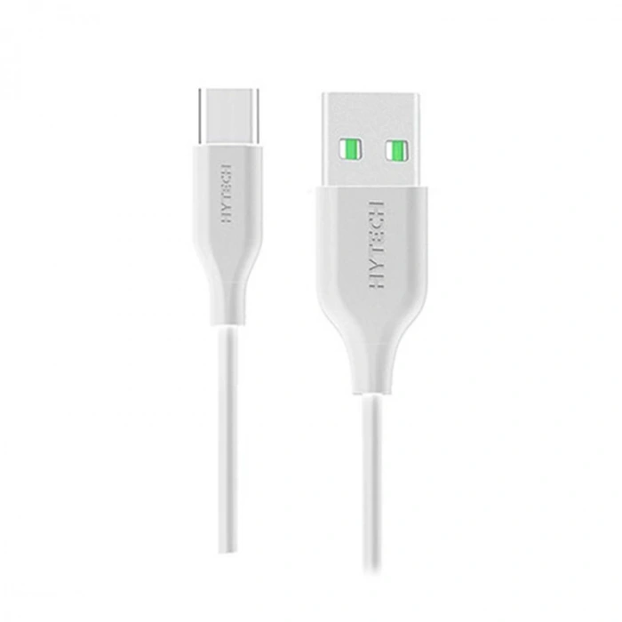 HYTECH HY-X103 1m 2A TYPE- C  DATA BEYAZ ŞARJ KABLOSU