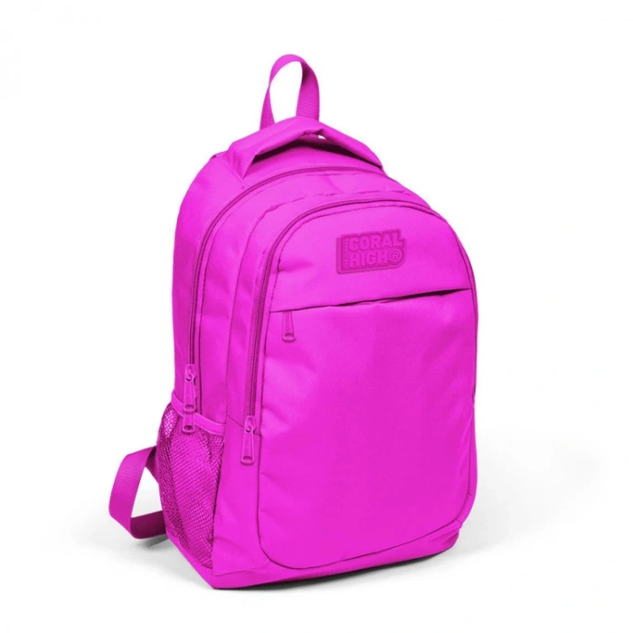 CORAL HIGH KIDS 14396 PEMBE ÜÇ BÖLMELİ SIRT ÇANTASI