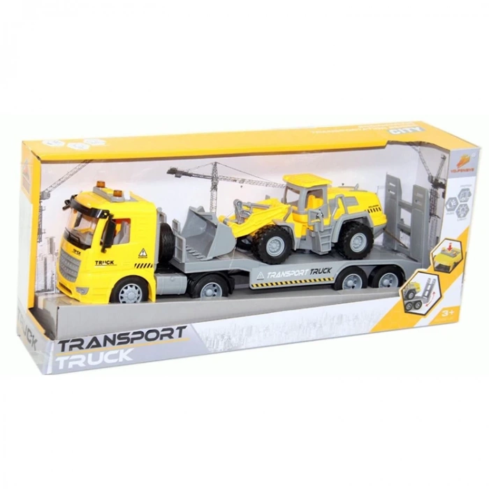 CANEM PY8812A SÜRTMELİ PİLLİ SESLİ IŞIKLI TAŞIYICI TIR & DOZER 3+