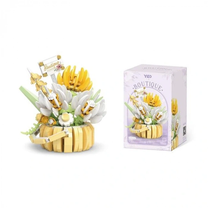 VAGONLIFE PANLOS YKO P1089 ÇİÇEK BUKETİ 517 PARÇA BLOCK OYUNCAK 6+