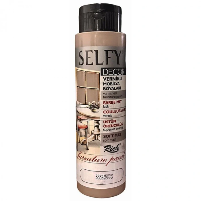 RİCH SLF-500-5852 SELFY DECOR VERNİKLİ AKRİLİK BOYA 500cc.MOCHA