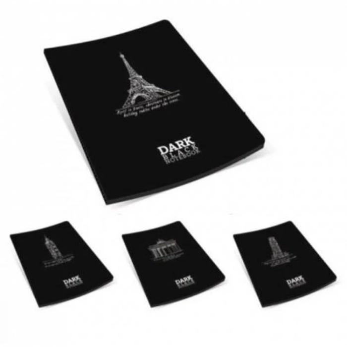 GIPTA DARK İPLİKLİ DİKİŞLİ KARTON KAPAK A5-36 YP. ÇİZGİSİZ DEFTER