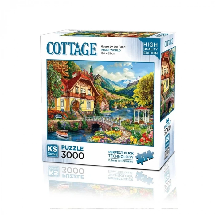 KS GAMES 23015 HOUSE BY THE POND 120x85cm YAPBOZ/PUZZLE 3000 PARÇA