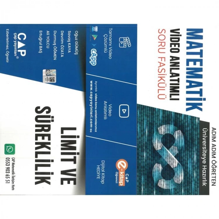 ÇAP YAYINLARI ÜNİVERSİTEYE HAZIRLIK MATEMATİK LİMİT VE SÜREKLİLİK KONU ANLATIMLI SORU BANKASI