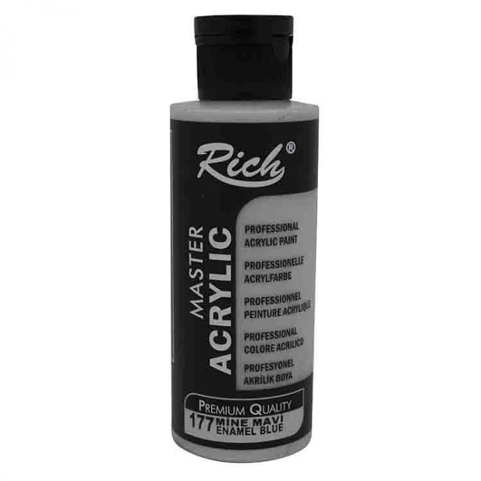 RİCH AKR-120-177 AKRİLİK BOYA 120 CC MİNE MAVİ