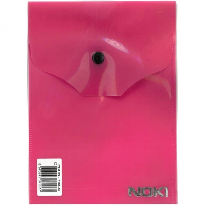 NOKI 3104-A6  ŞEFFAF ÇITÇITLI A6 DOSYA KARIŞIK RENKLİ - TEKLİ