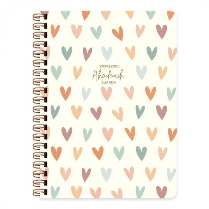 KESKİN 16X23 SPİRALLİ SERT KAPAK AKADEMİK AJANDA - KALP 830230-99