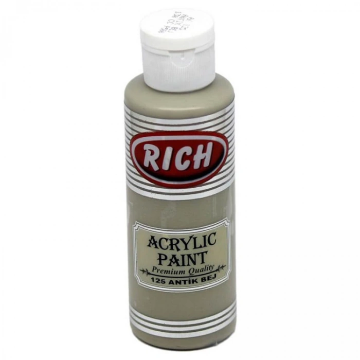 RİCH AKR-120-125 AKRİLİK BOYA 120 CC ANTİK BEJ