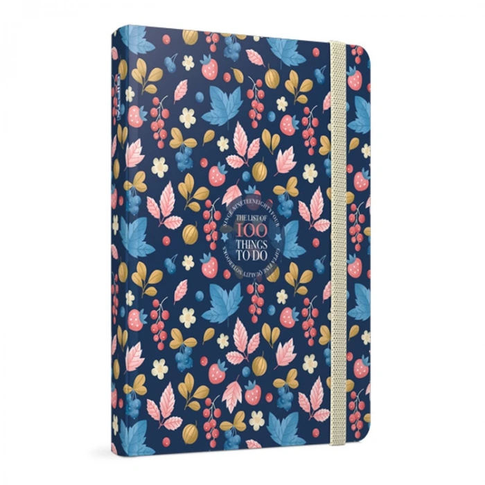 GIPTA 100 THINGS İPLİK DİKİŞLİ SERT KAPAK 13X21 120 YP. ÇİZGİSİZ DEFTER