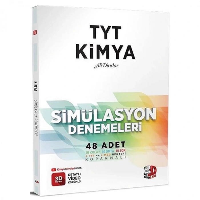 3D TYT KİMYA SİMÜLASYON 48Lİ DENEMELERİ