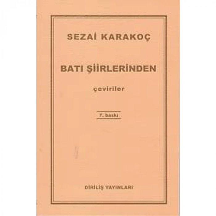 BATI ŞİİRLERİNDEN
