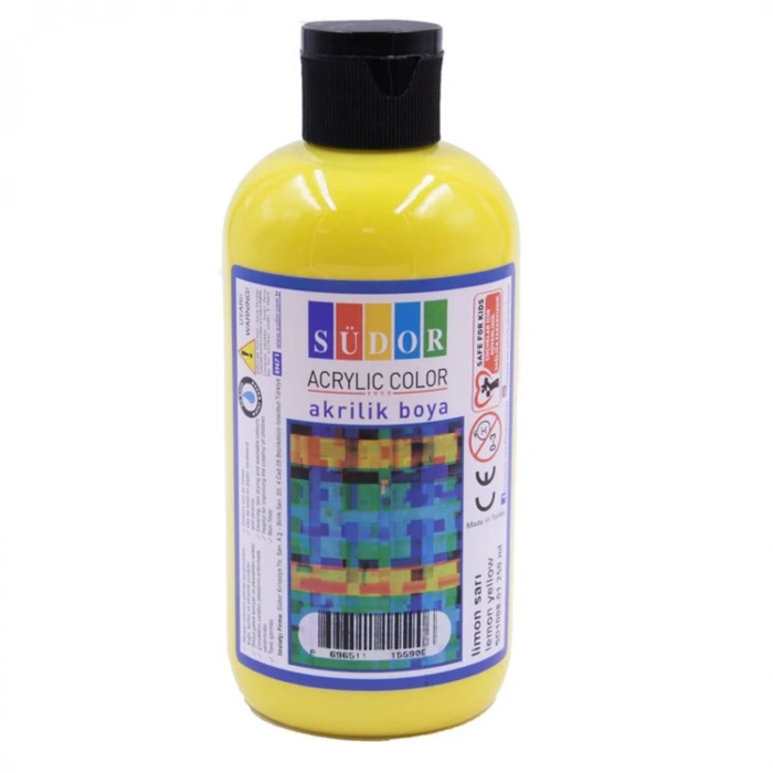 SÜDOR SD1008-01 AKRİLİK BOYA 250 ML LİMON SARI