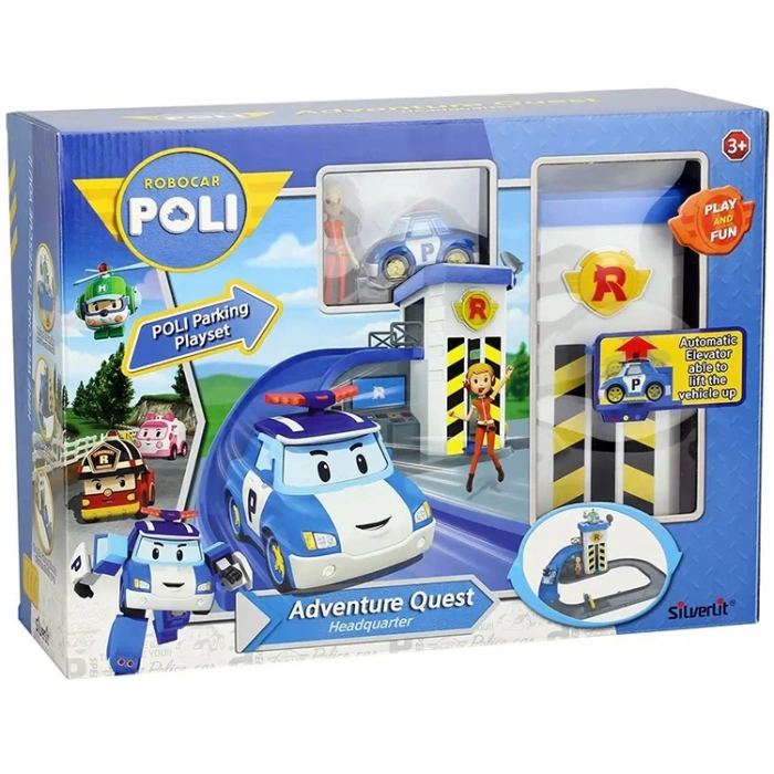 NECO OYUNCAK ROBOCAR POLİ  83316 MACERA MERKEZ İSTASYON OYUN SETİ