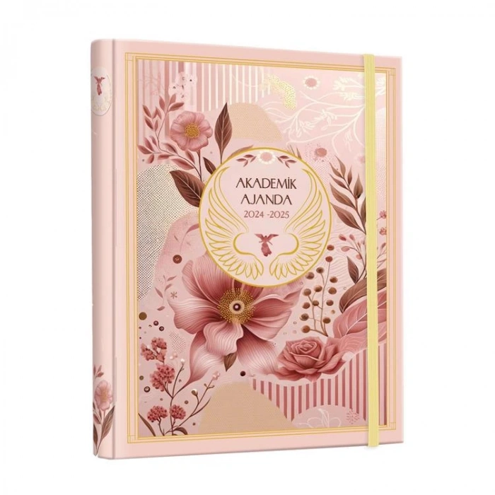 VICTORIAS JOURNALS 1258 GİZLİ SPİRALLİ 17x23  LASTİKLİ SERT KAPAK 2024-2025  AKADEMİK AJANDA