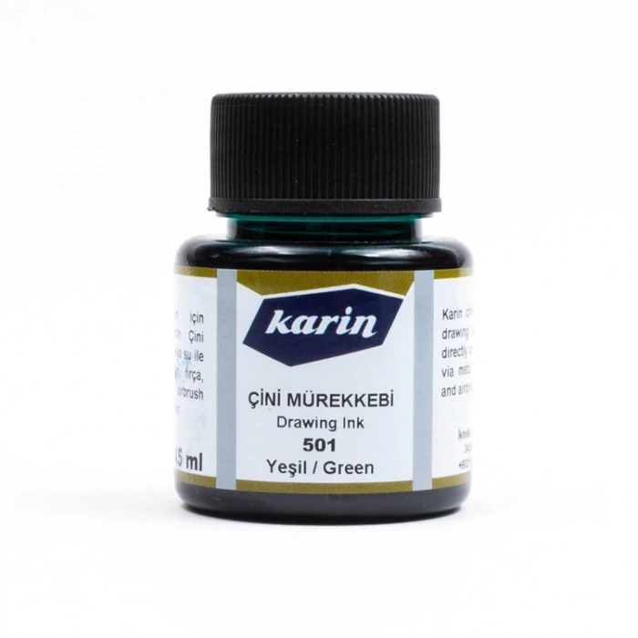 KARİN ÇİNİ MÜREKKEBİ YEŞİL 501 45ml.