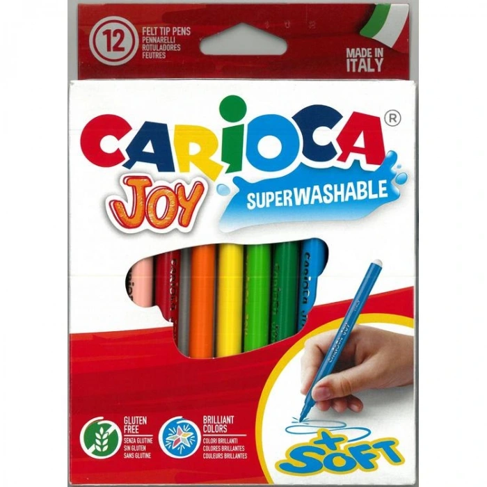 CARIOCA JOY YIKANABİLİR KEÇELİ BOYA KALEMİ 12Lİ