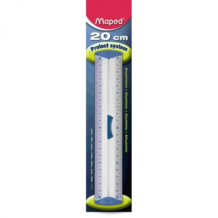 MAPED 120120 ALUMİNYUM ÇİFT DESİMETRE CETVEL 20CM