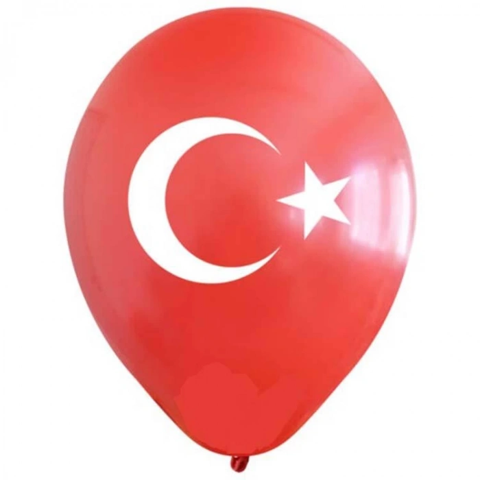 PAKO BALON 0570 AY YILDIZ BASKILI  BALON 100LÜ 12 İNCH
