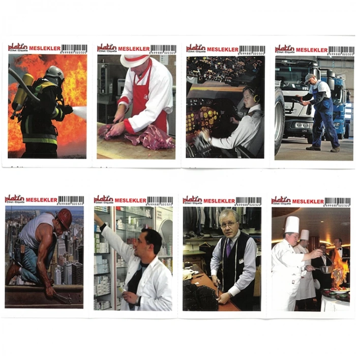 PLATİN STICKER 12x8,5cm MESLEKLER