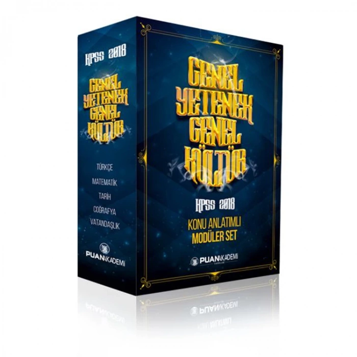 PUAN AKADEMİ 2017 KPSS GENEL YETENEK GENEL KÜLTÜR KONU ANLATIMLI MODÜLER SET 5 KİTAP
