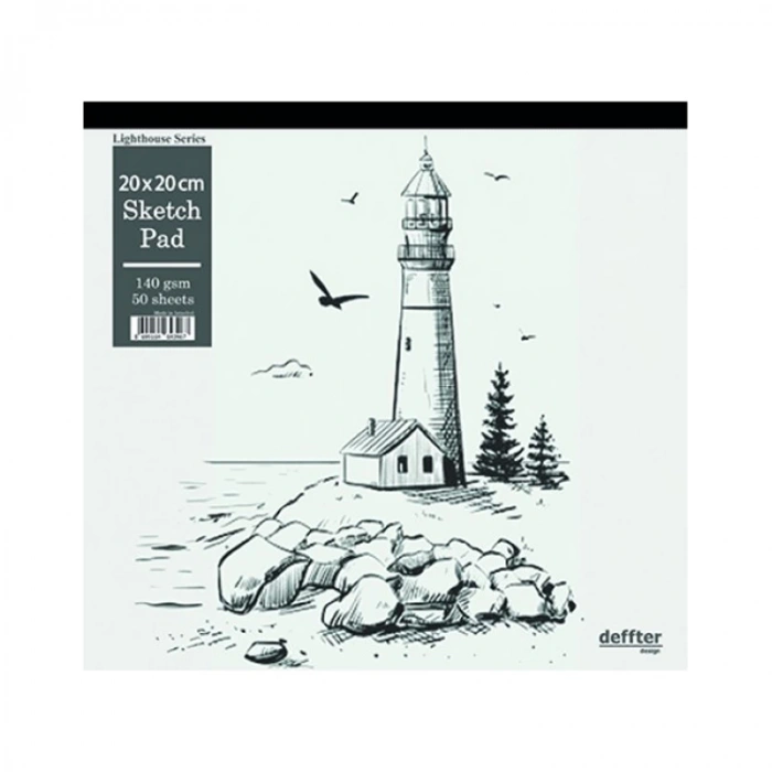 DEFFTER LIGHT HOUSE ESKİZ DEFTERİ 20X20 cm
