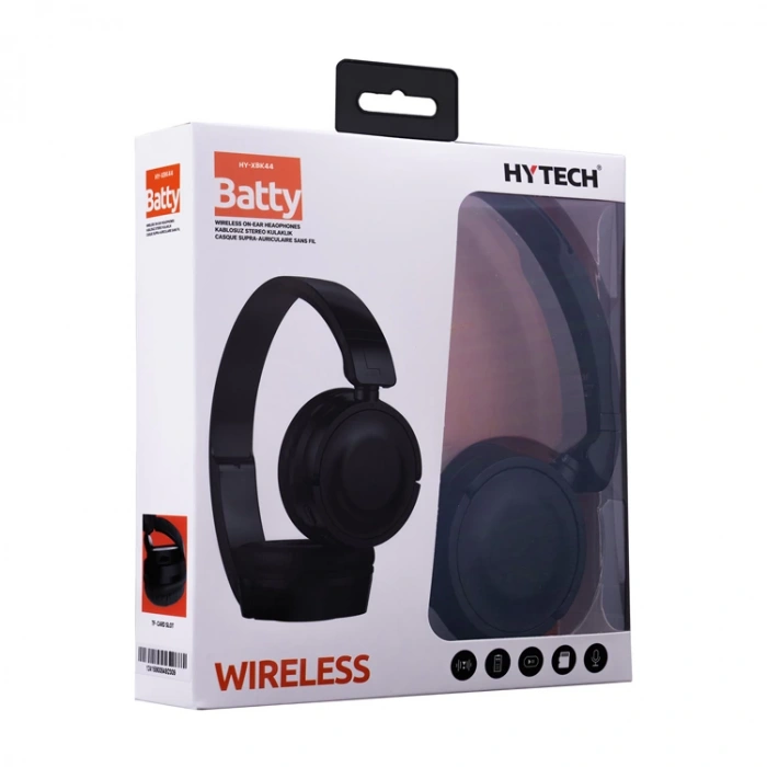 HYTECH HY-XBK44 BATTY TF KART ÖZELLİKLİ BLUETOOTH KULAKLIK SİYAH