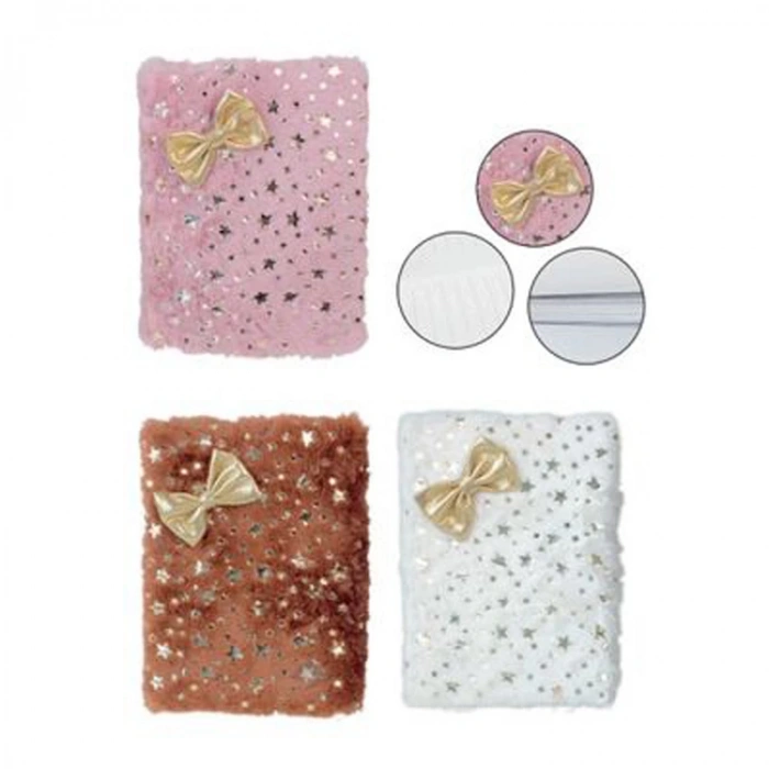 DOLPHIN PELUŞ YALDIZLI HATIRA DEFTERİ PB-628