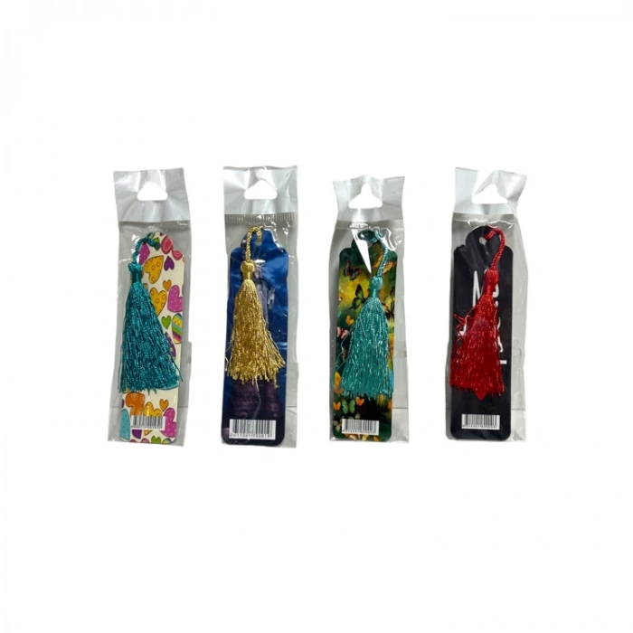 SİNO MIKNATISLI PÜSKÜLLÜ KİTAP AYRACI - TEKLİ