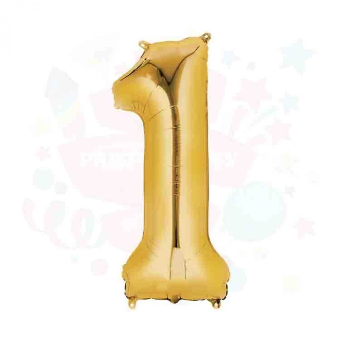 NEDİ  FOLYO  BALON 40 inç  RAKAM ALTIN 1  NEDİ-66021