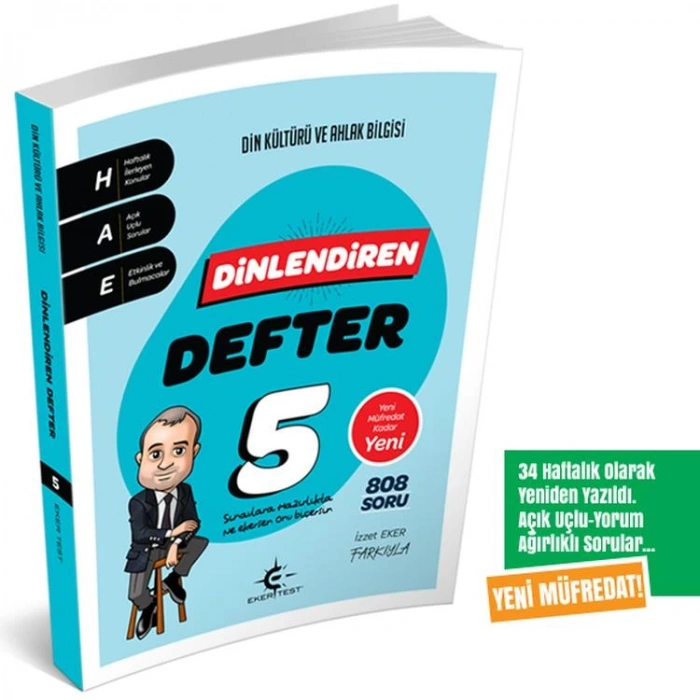 EKERTEST 5.SINIF DİN KÜLTÜRÜ VE AHLAK BİLGİSİ DİNLENDİREN DEFTER