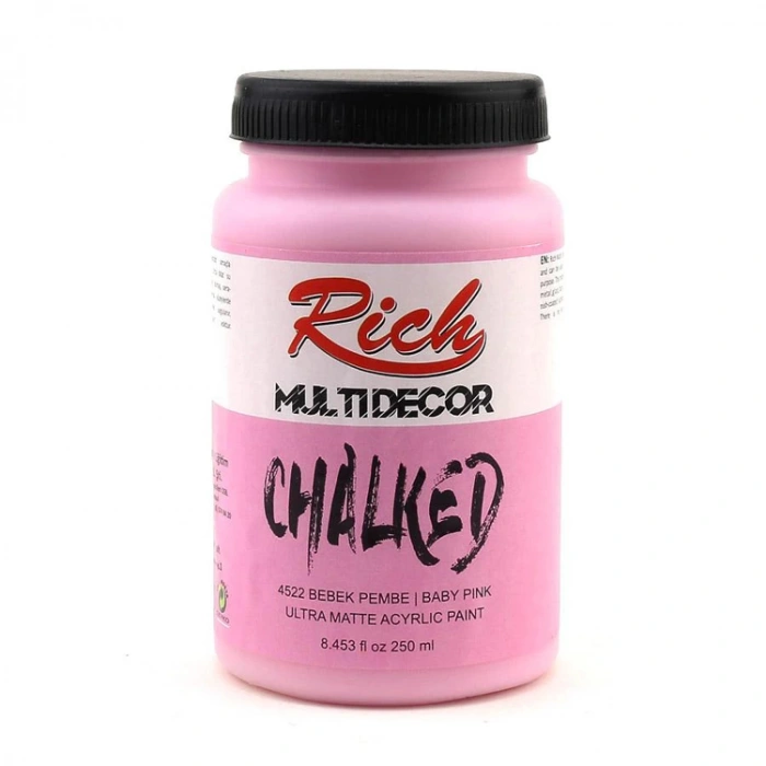 RİCH MDC-250-4522 MULTİ DECOR CHALKED 250 CC BEBEK PEMBE