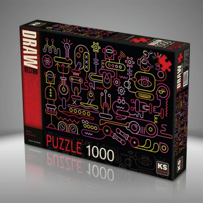 KS GAMES 20518 ROBOT WORKSHOP 68x48cm YAPBOZ/PUZZLE 1000 PARÇA