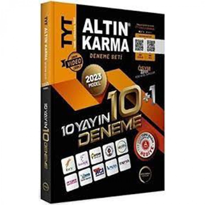ALTIN KARMA 2023 TYT 10+1 DENEME SETİ (10 FARKLI YAYIN 10 FARKLI DENEME + SON BİR YIL ÇIKMIŞ SORULAR )