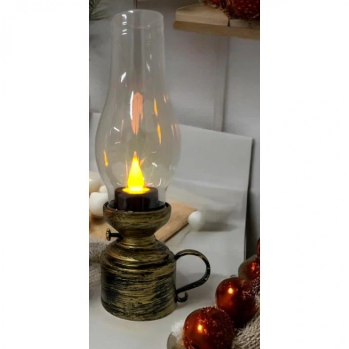 DK DK-425 GİFTZEN MASAÜSTÜ LEDLİ GAZ LAMBASI 18.5 cm