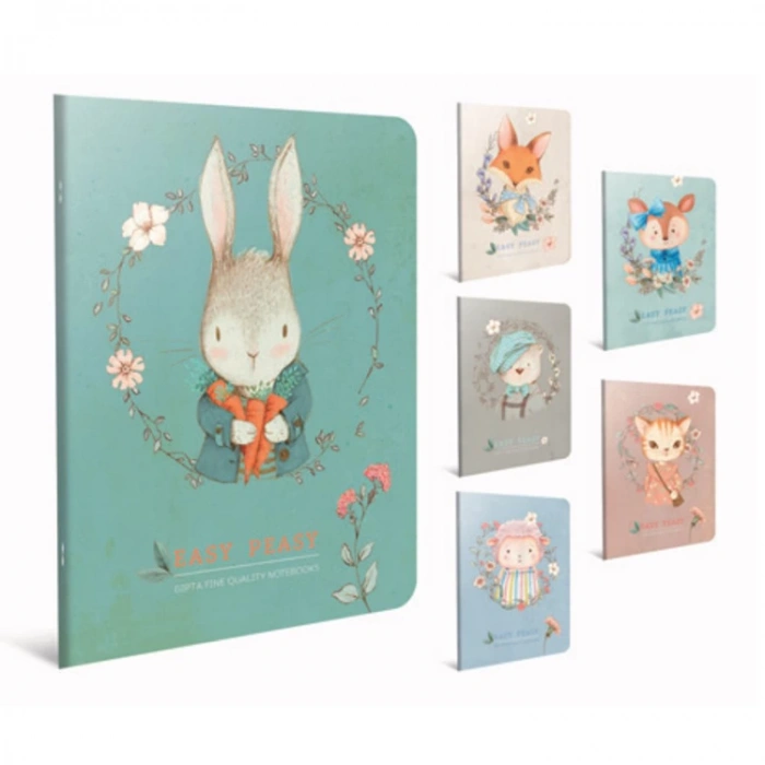 GIPTA EASY NOTES TEL DİKİŞLİ KARTON KAPAK DEFTER A4 80YP. ÇİZGİLİ